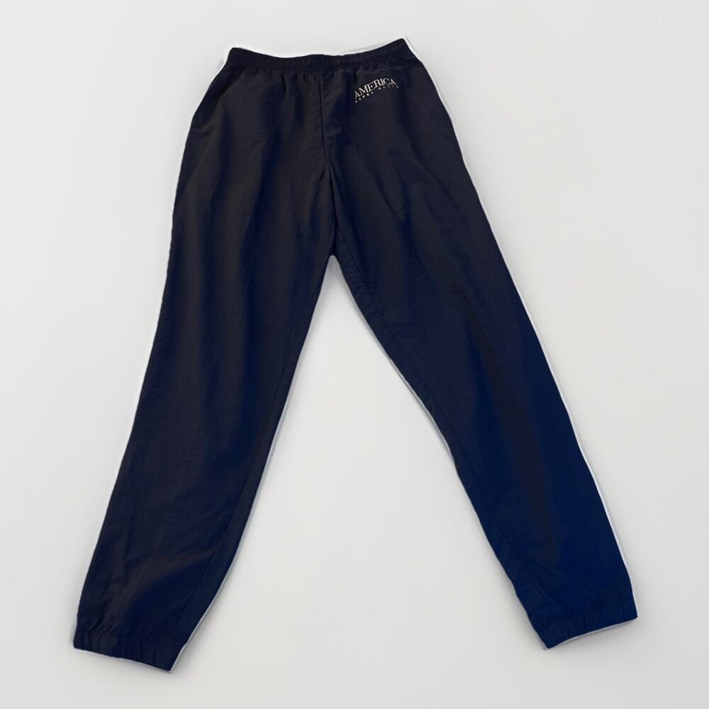 Vintage Perry Ellis America Active navy blue
Nylon Track Pants Joggers Size L